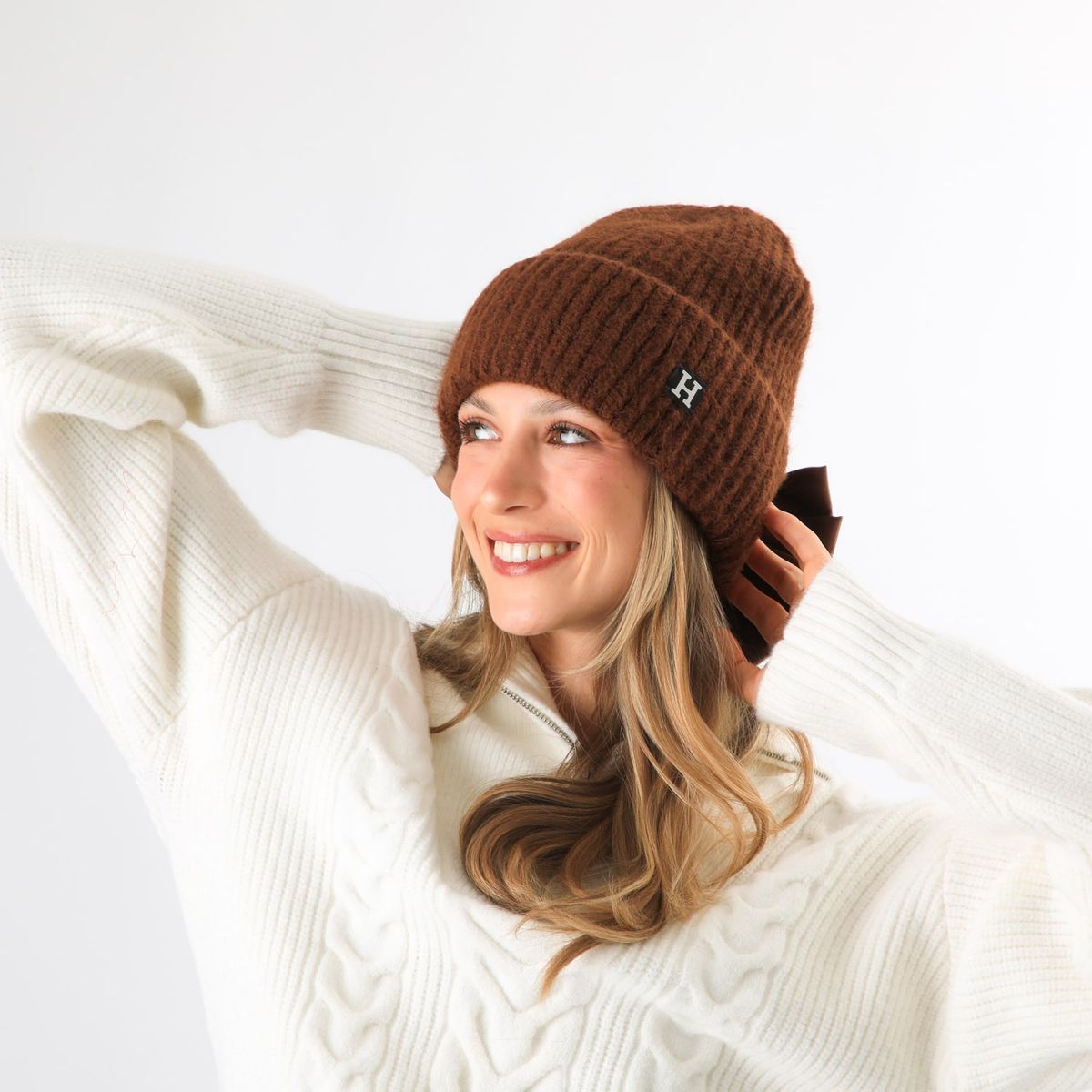 HUMANA - Gorro Lana Piky Brown Humana