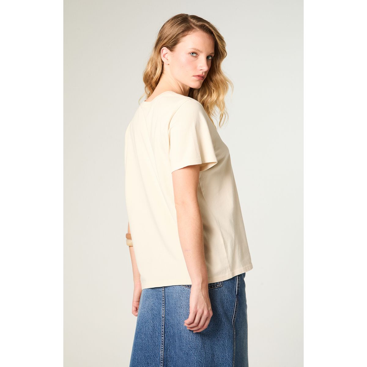 WRANGLER - Polera Mujer Ringer Tee Regular Fit Blanco