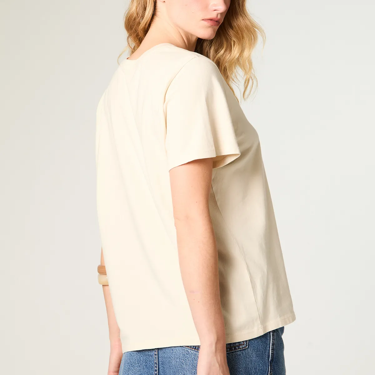 WRANGLER - Polera Mujer Ringer Tee Regular Fit Blanco