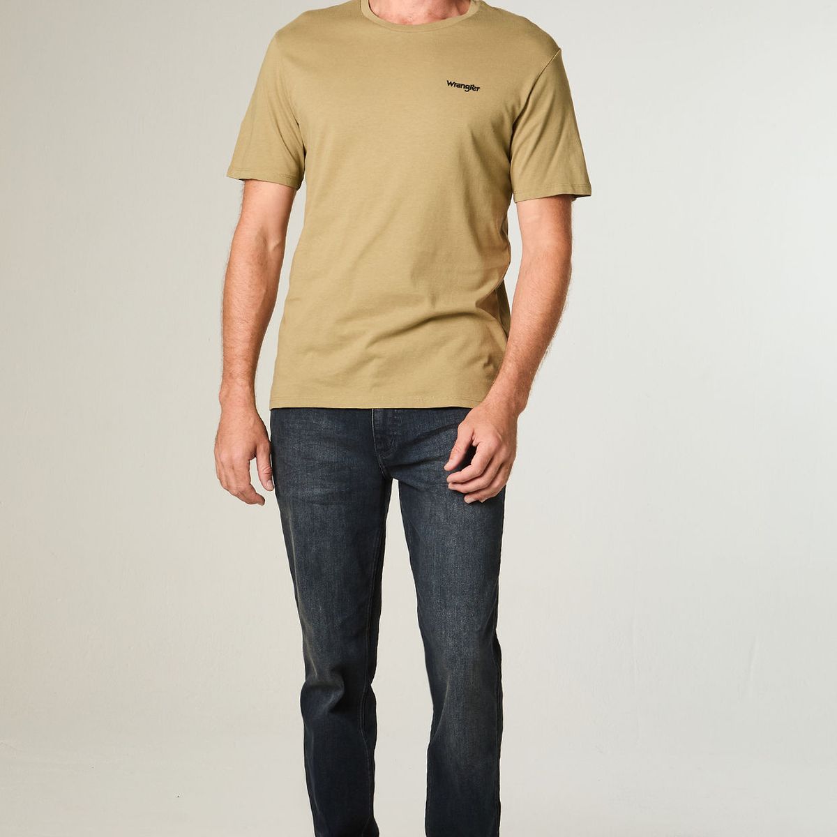 WRANGLER - Polera Hombre Graphic Reg Tee Regular Fit Verde Militar