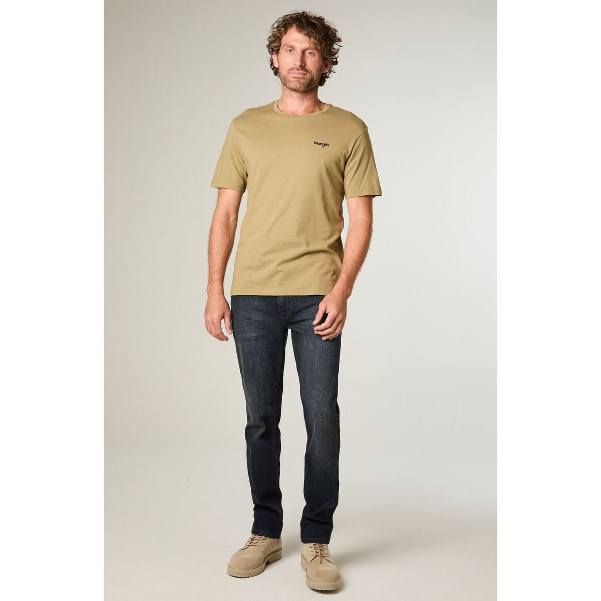 WRANGLER - Polera Hombre Graphic Reg Tee Regular Fit Verde Militar