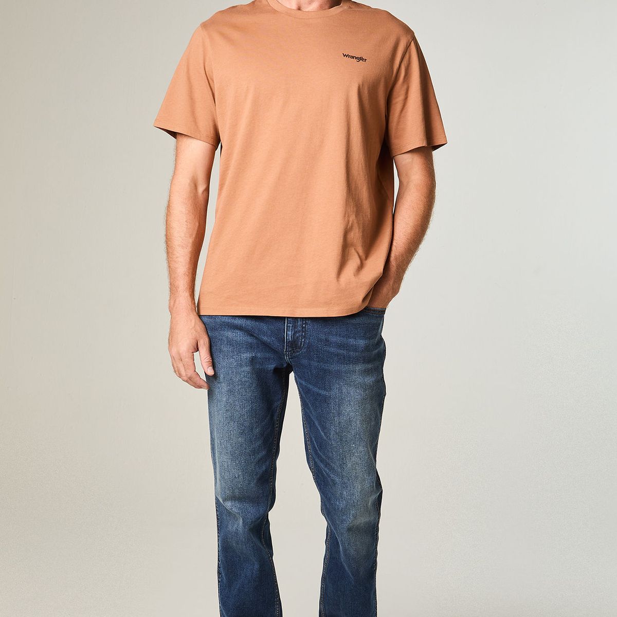 WRANGLER - Polera Hombre Graphic Reg Tee Regular Fit Beige