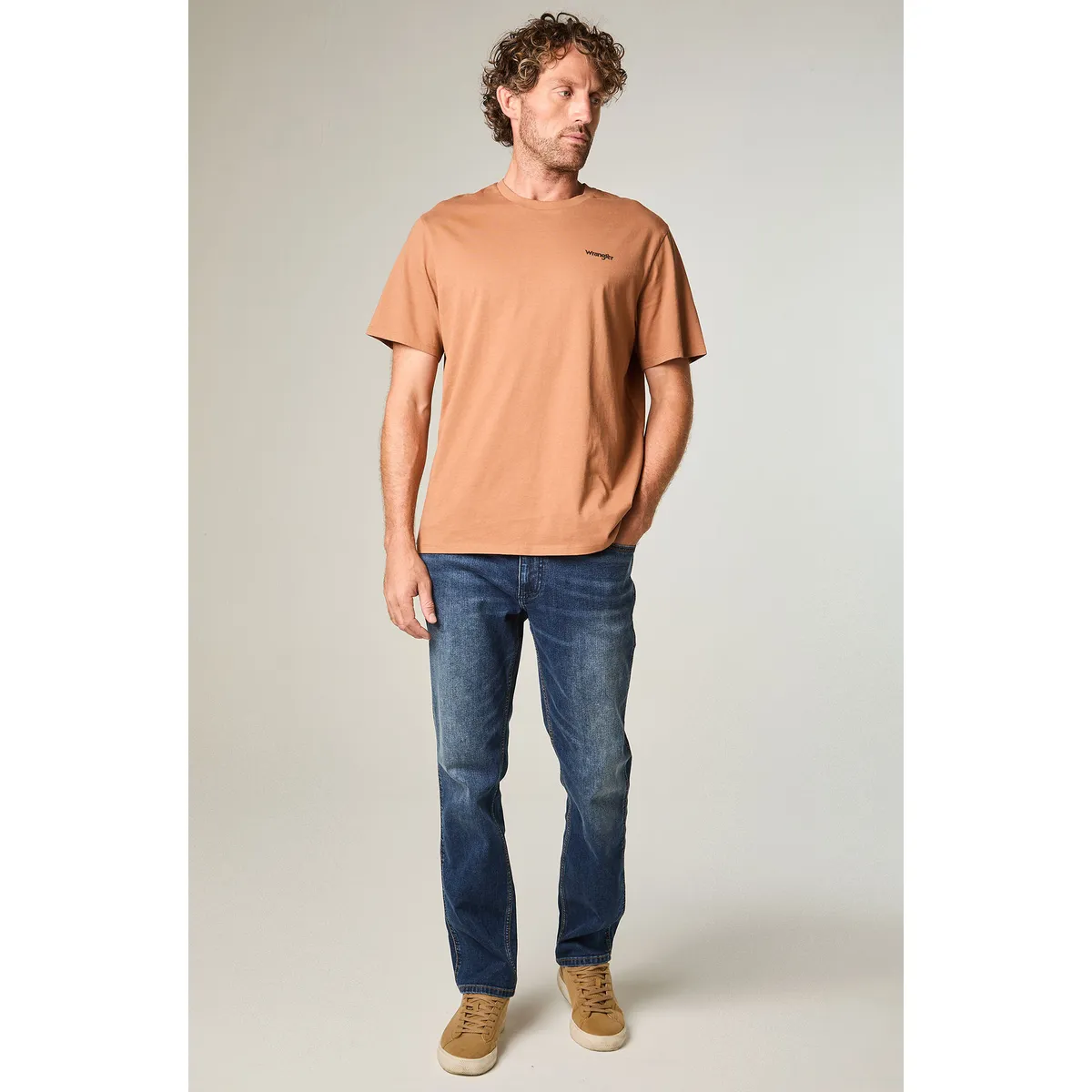 WRANGLER - Polera Hombre Graphic Reg Tee Regular Fit Beige