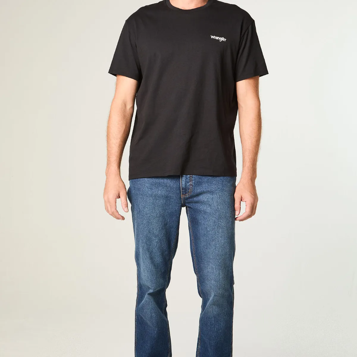 WRANGLER - Polera Hombre Ss Vintage Tee Regular Fit Negro