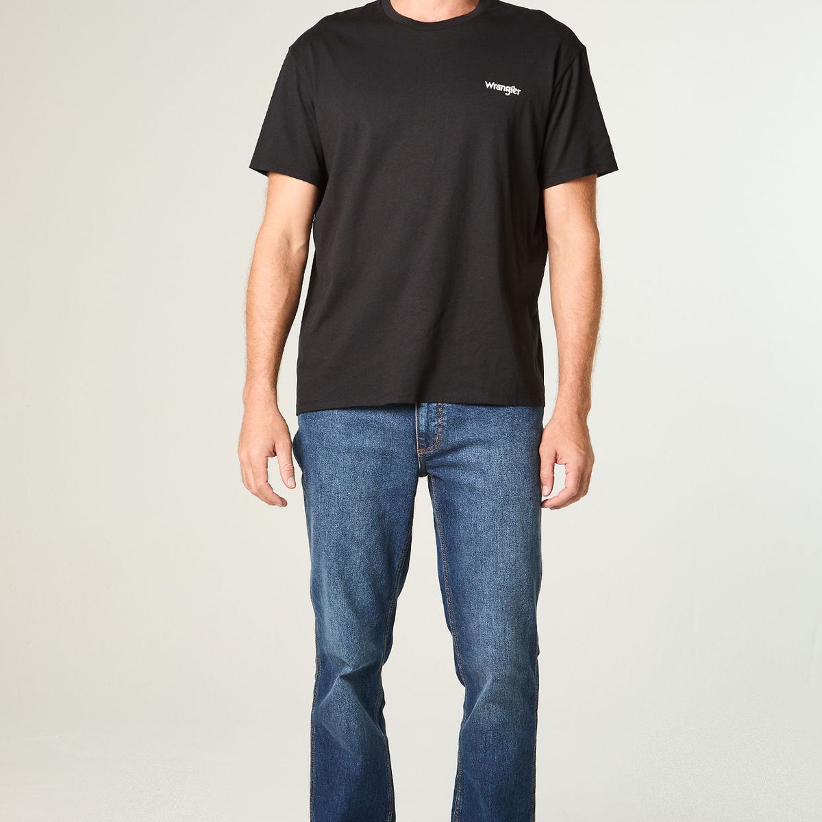 WRANGLER - Polera Hombre Ss Vintage Tee Regular Fit Negro