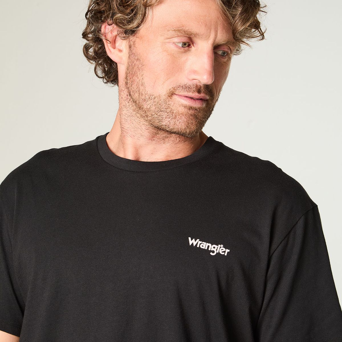 WRANGLER - Polera Hombre Ss Vintage Tee Regular Fit Negro