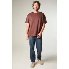 WRANGLER - Polera Hombre Ss Vintage Tee Regular Fit Café