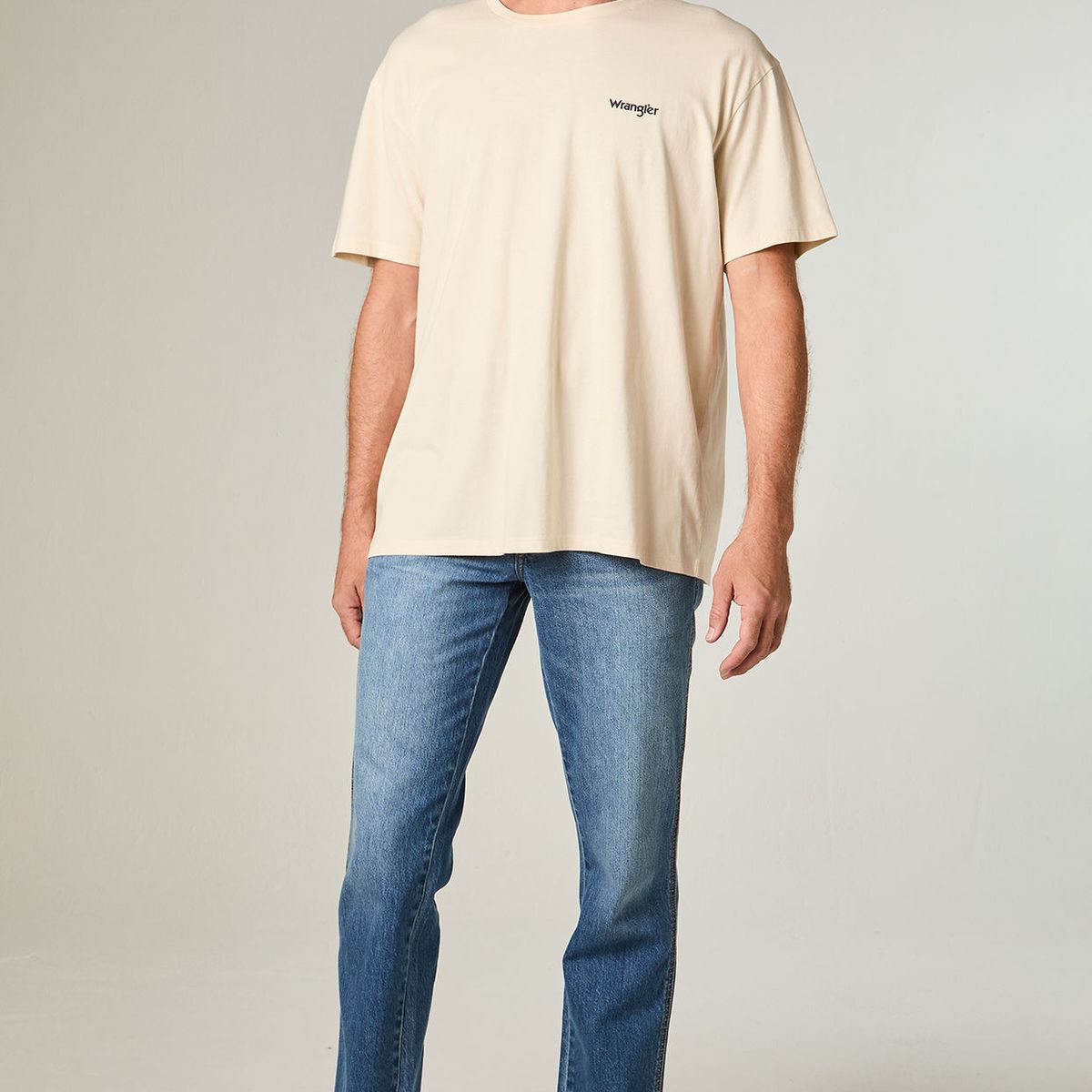 WRANGLER - Polera Hombre Ss Vintage Tee Regular Fit Blanco
