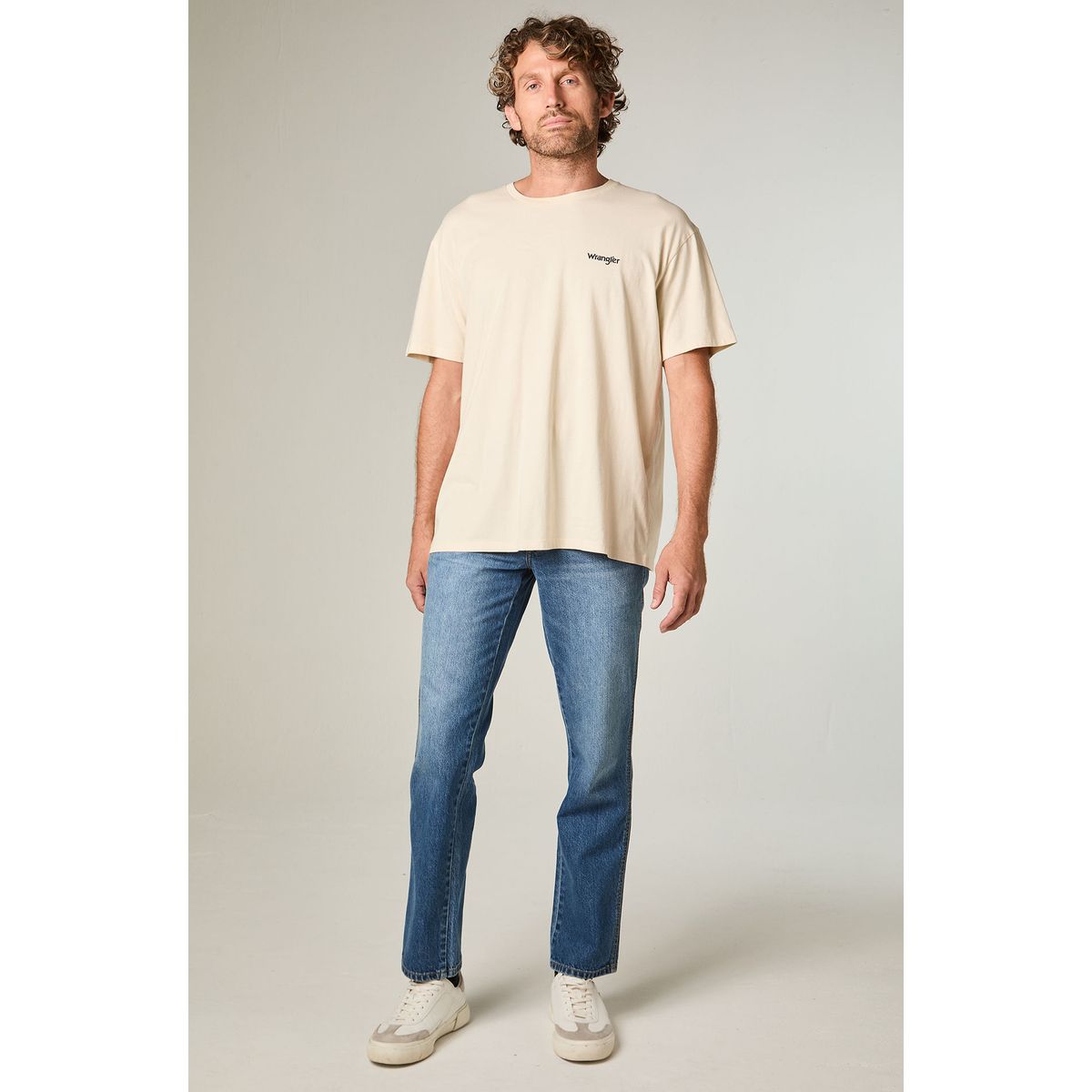 WRANGLER - Polera Hombre Ss Vintage Tee Regular Fit Blanco