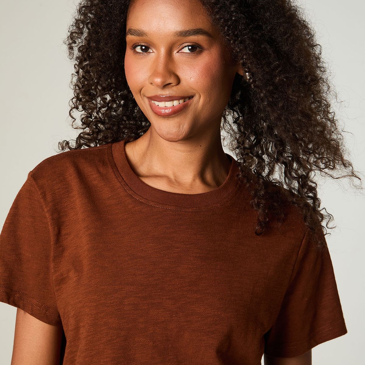 LEE - Polera  Mujer Regular Ladrillo Pocket Tee