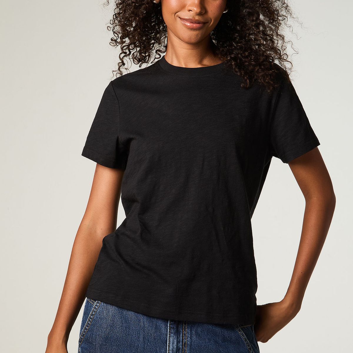 LEE - Polera  Mujer Regular Negro Pocket Tee