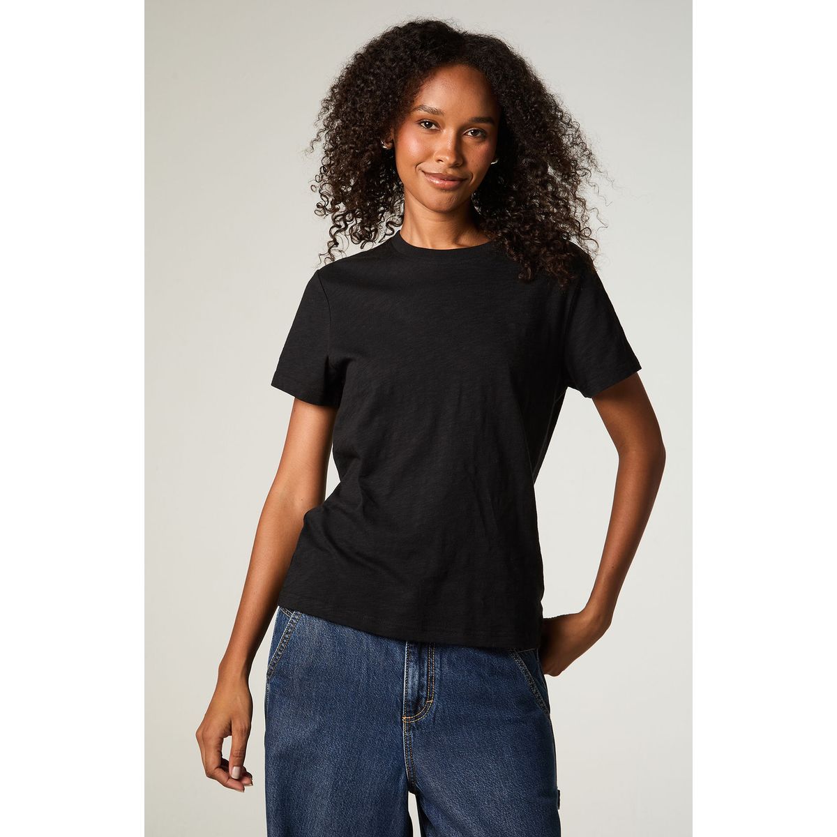 LEE - Polera  Mujer Regular Negro Pocket Tee