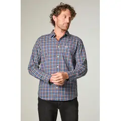 WRANGLER - Camisa Hombre 1 Pocket Poplin Regular Fit Azul
