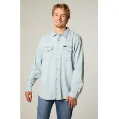 LEE - Camisa Hombre Regular Celeste Western