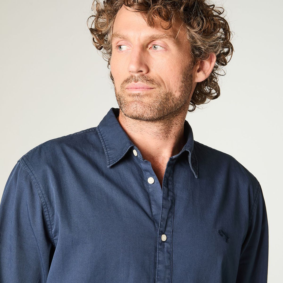 WRANGLER - Camisa Hombre Ls No Pocket Regular Fit Azul
