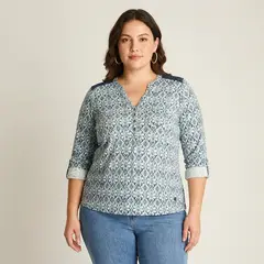 LORENZO DI PONTTI - Polera Manga Larga Mujer Índigo