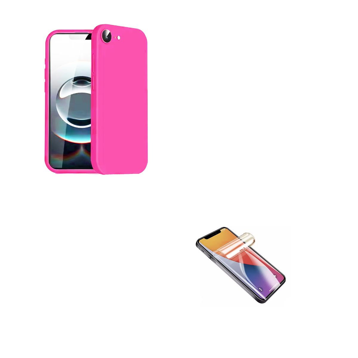 GENERICO - Carcasa Funda Lamina de Clear Compatible Con iPhone 17e Fucsia