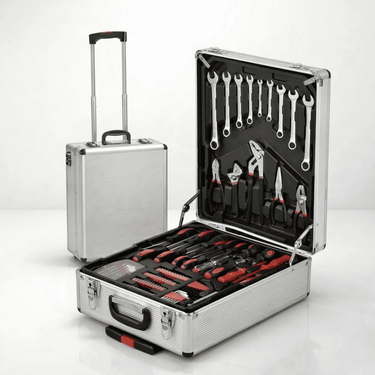 MOVI - Set Herramientas 799 Piezas Maleta Ruedas Profesional Hogar Maletín
