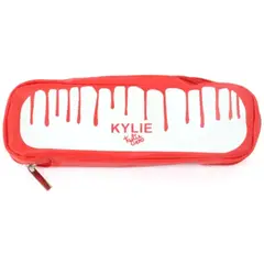 KYLIE - Set de Brochas de Maquillaje 12 Piezas + Bolso Rojo