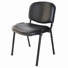 INCATEX - Silla Iso Tapizada negra