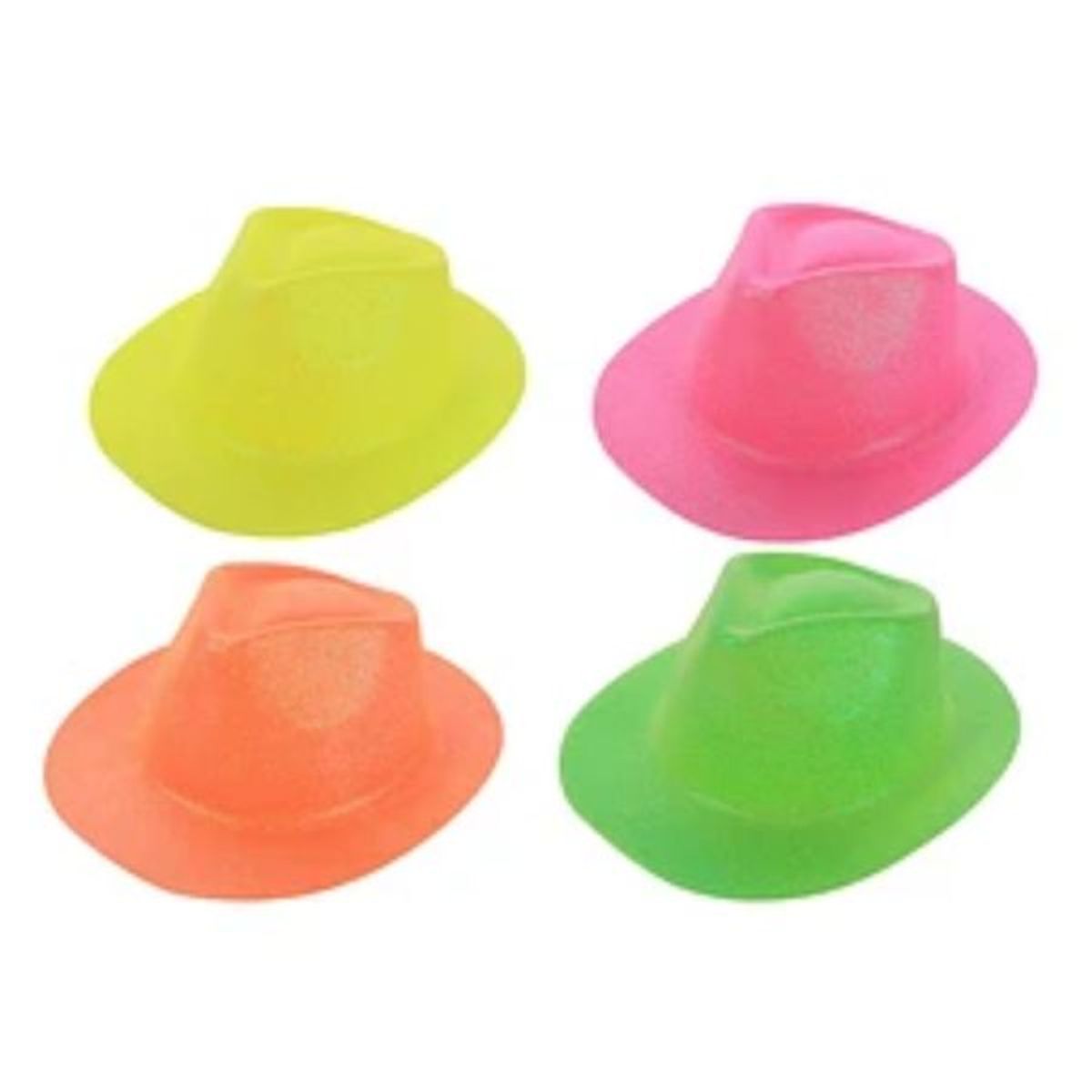 GENERICO - Sombrero Vaquero fluor color aleatorio 10x25x30cm