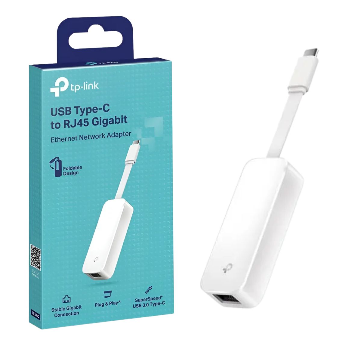 TP LINK - Adaptador USB-C a LAN RJ45 Gigabit Ethernet TP-Link UE300C