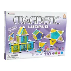 GENERICO - Juguete Didáctico de Construcción con imanes 110Pz 51007