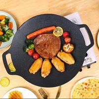 Plancha Antiadherente Redonda Budare 33 cm Hierro Fundido