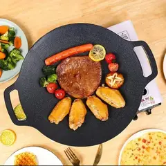 GENERICO - Plancha Antiadherente Redonda Budare 33 cm Hierro Fundido