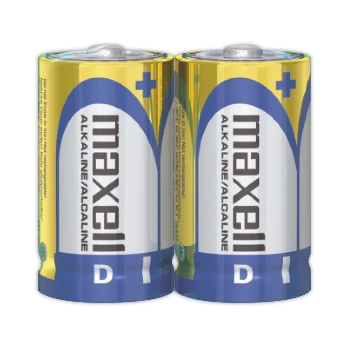 MAXELL - Pack 2 Pilas Alcalinas Tipo D Maxell Calefont y Linternas