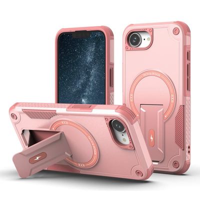 Generico Carcasa Con Magsafe Soporte Para Iphone 17E - Rosa