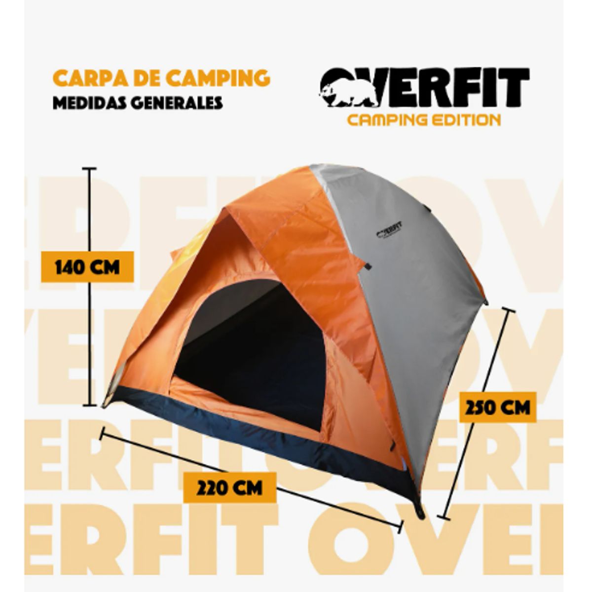 GENERICO - Carpa De Camping 4 Personas Iglu