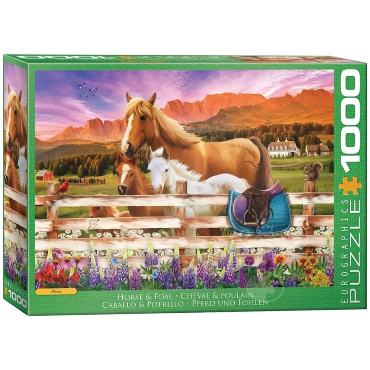 EUROGRAPHICS - EUROGRAPHICS 6000-6108 HORSE AND FOAL BY OLENA 1000 PIEZAS