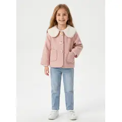 KIBOU - Abrigo Niña Invierno Chaqueta Infantil Chiporro Elegante