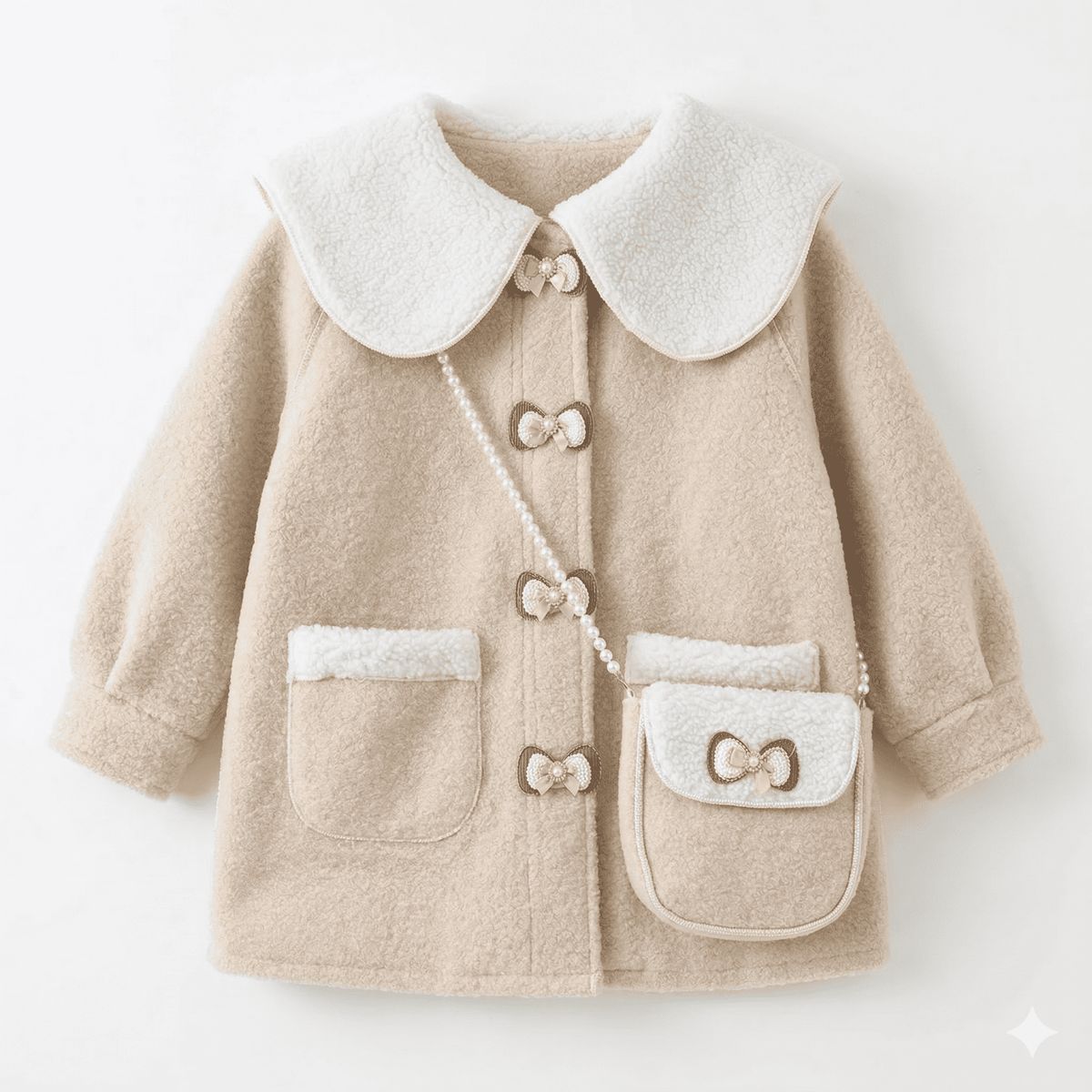 KIBOU - Abrigo Niña Invierno Chaqueta Infantil Chiporro Elegante