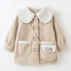 KIBOU - Abrigo Niña Invierno Chaqueta Infantil Chiporro Elegante