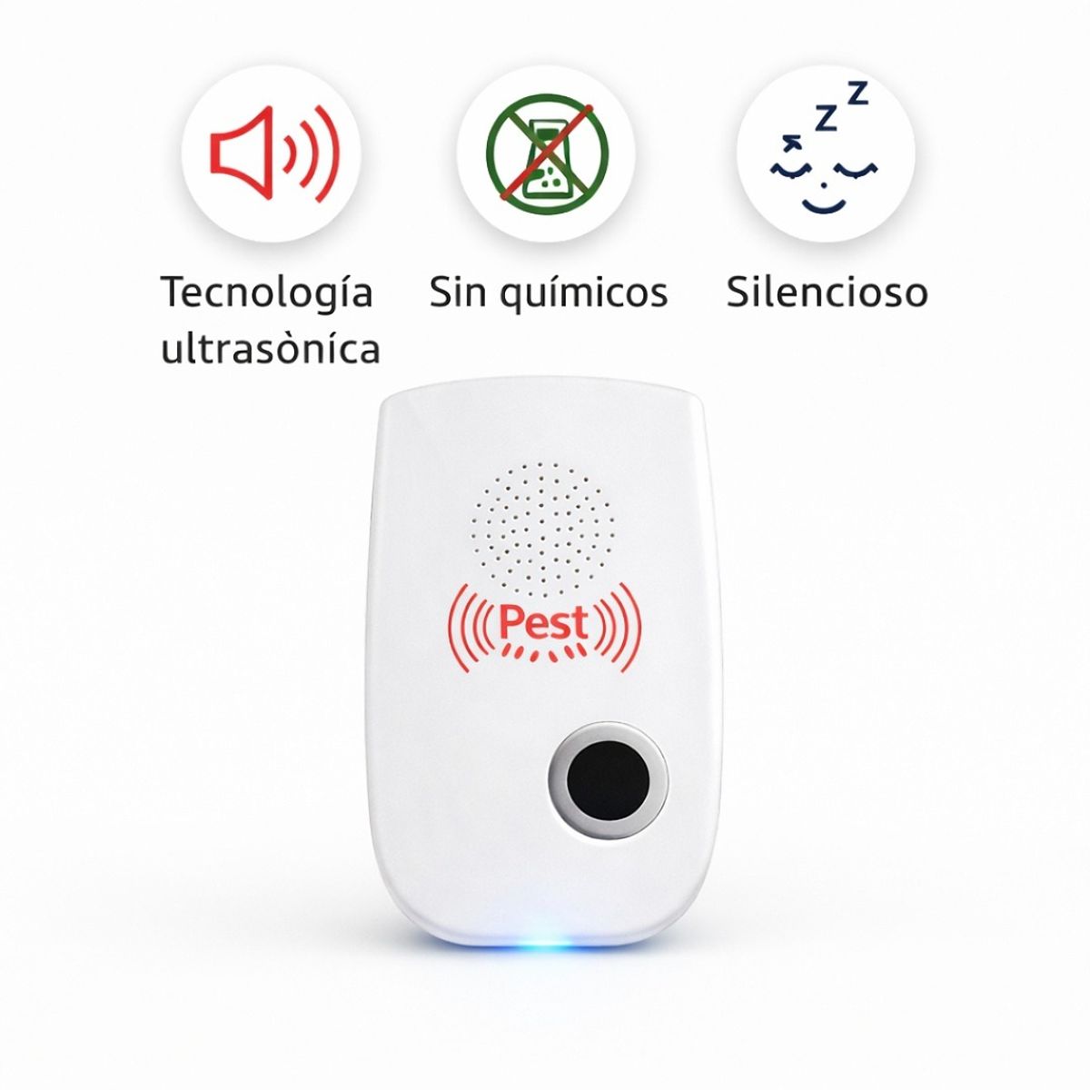 GENERICO - Repelente Electrónico Ultrasónico para Ratones y Roedores Enchufable Hogar