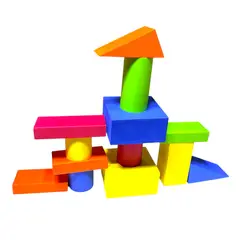 GENERICO - X13 Bloques Goma Eva Figura Geométricas Juguete Manualidades