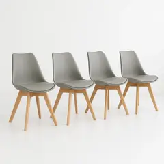 KLIK - Pack de 4 Sillas Tulip Gris
