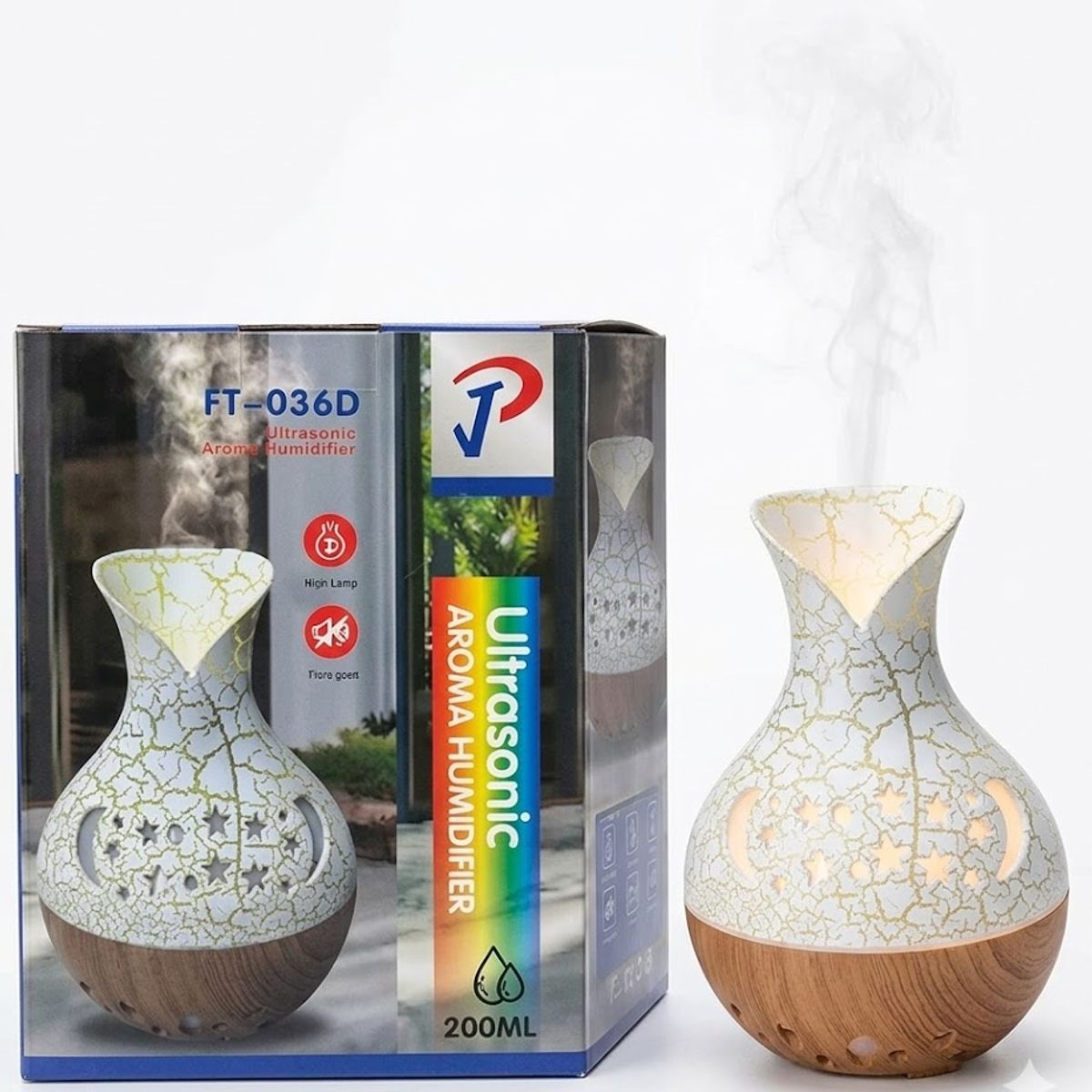 GENERICO - Humidificador Led Difusor De Aroma Esencias Usb