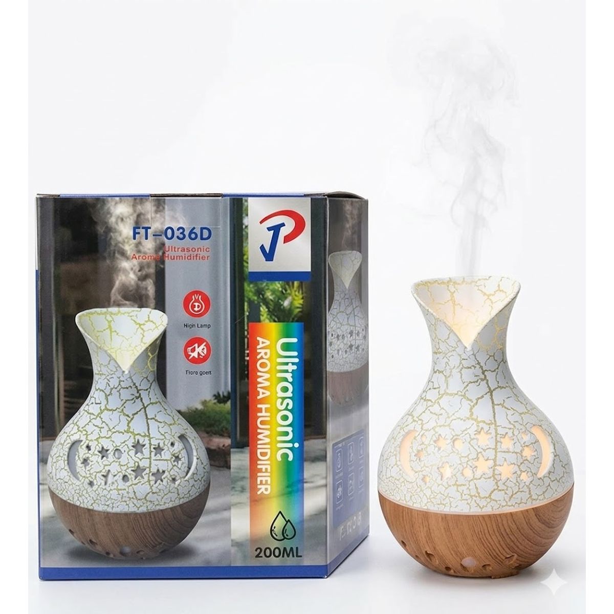GENERICO - Humidificador Led Difusor De Aroma Esencias Usb