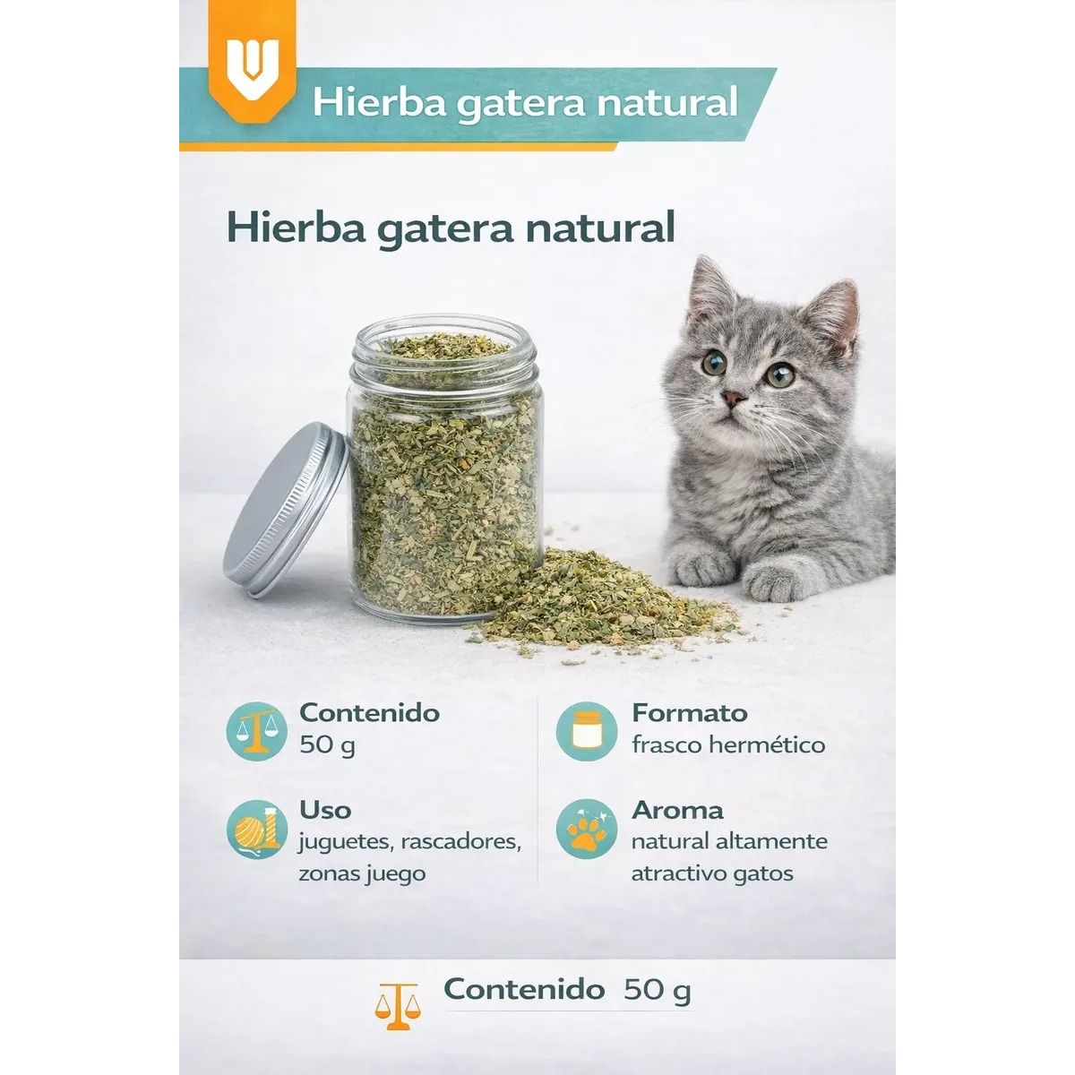 GENERICO - Snack Catnip Felino Estimulacion Instinto Caza Hogar 50g