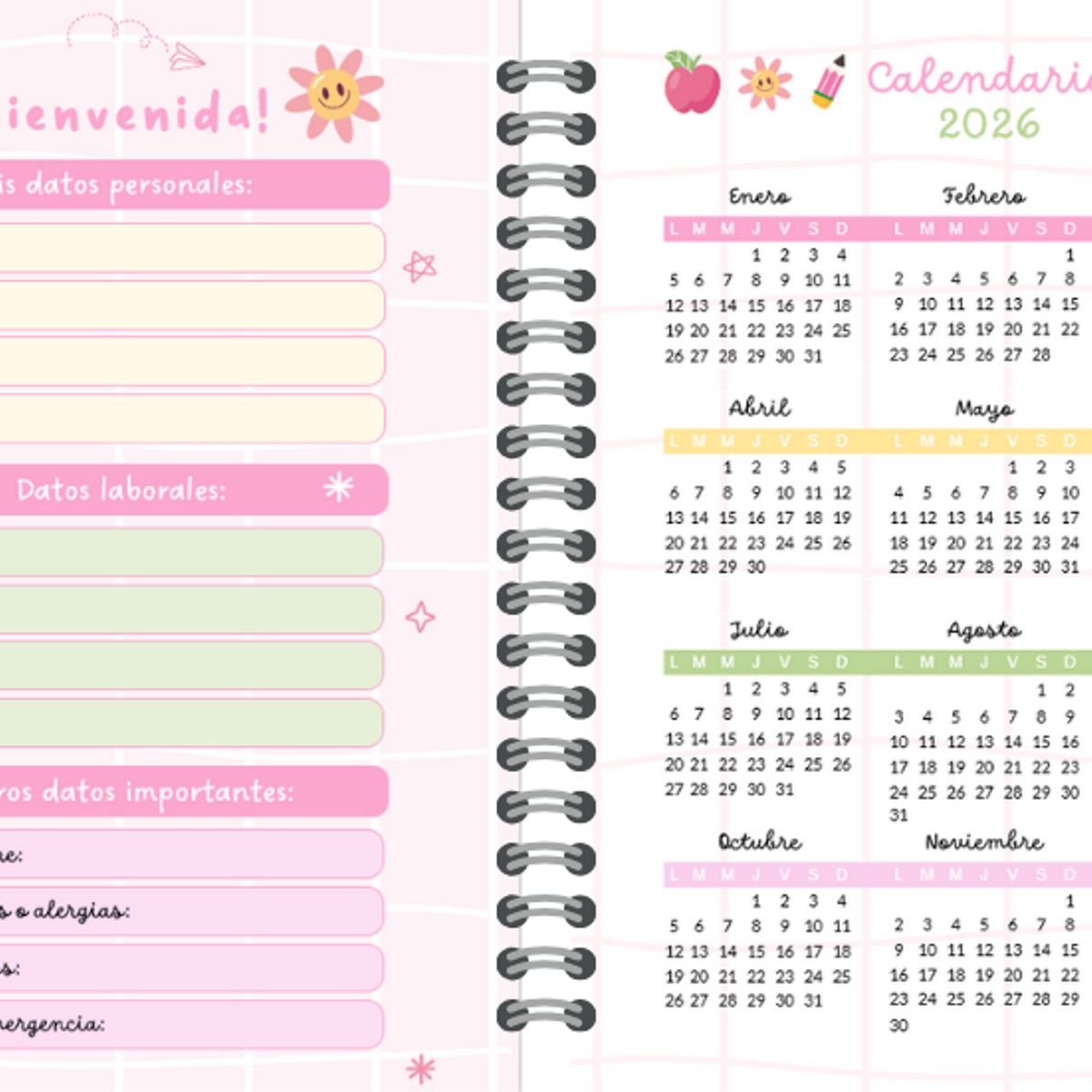 ELAB PROPIA - Agenda de Docente 2026