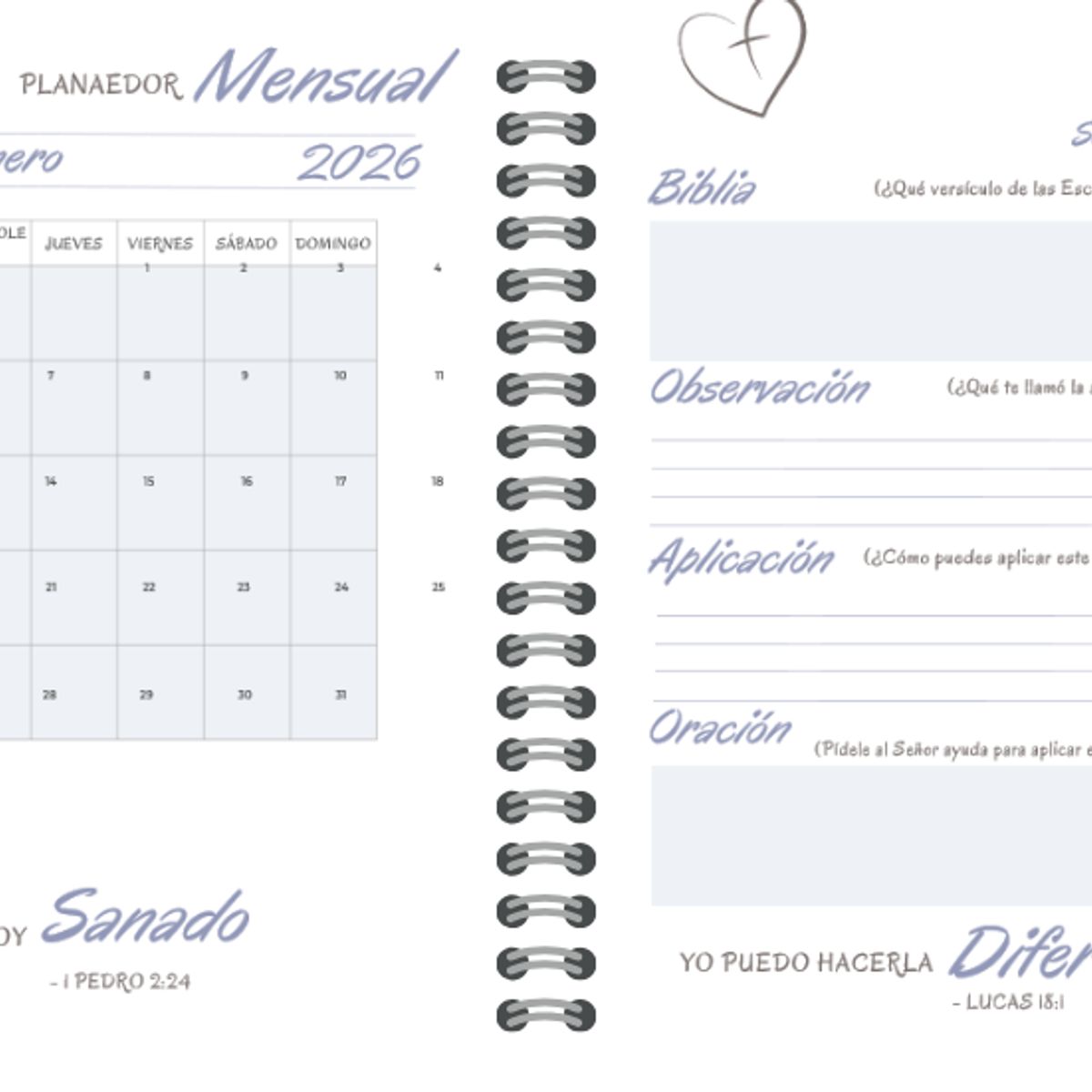 ELAB PROPIA - Agenda estudio y oración Cristiana