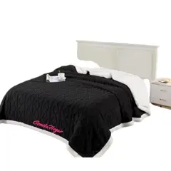 GENERICO - Frazadas de Plush con Chiporro King Negro , 230 x 250cm