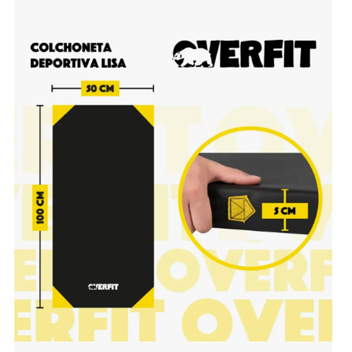 GENERICO - Colchoneta Deportiva Lisa50 Mm