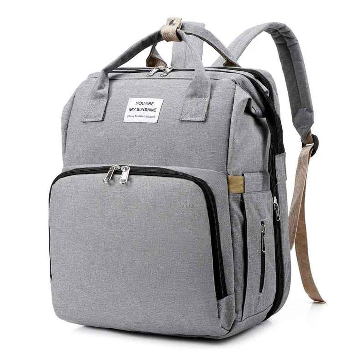 MOVI - Bolso Pañalera Multifuncional 3 en 1: Mochila, Cuna y Mudador para Bebé