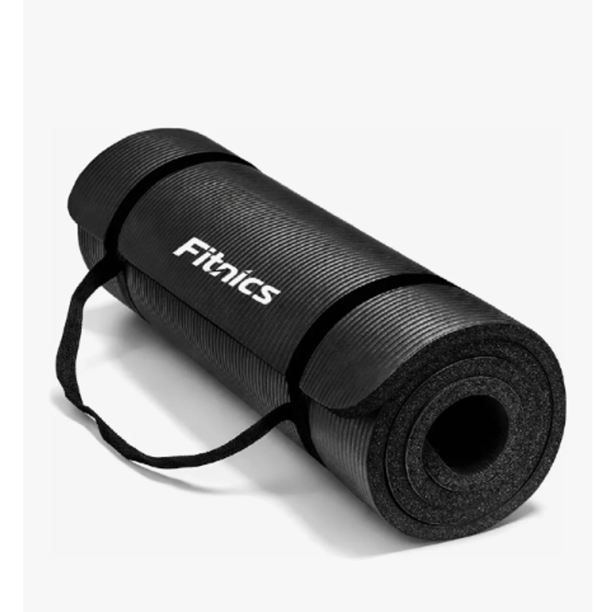 GENERICO - Mat Yoga Colchoneta Ejercicio Extra Grueso 15mm Bolso + Correa Color Negro