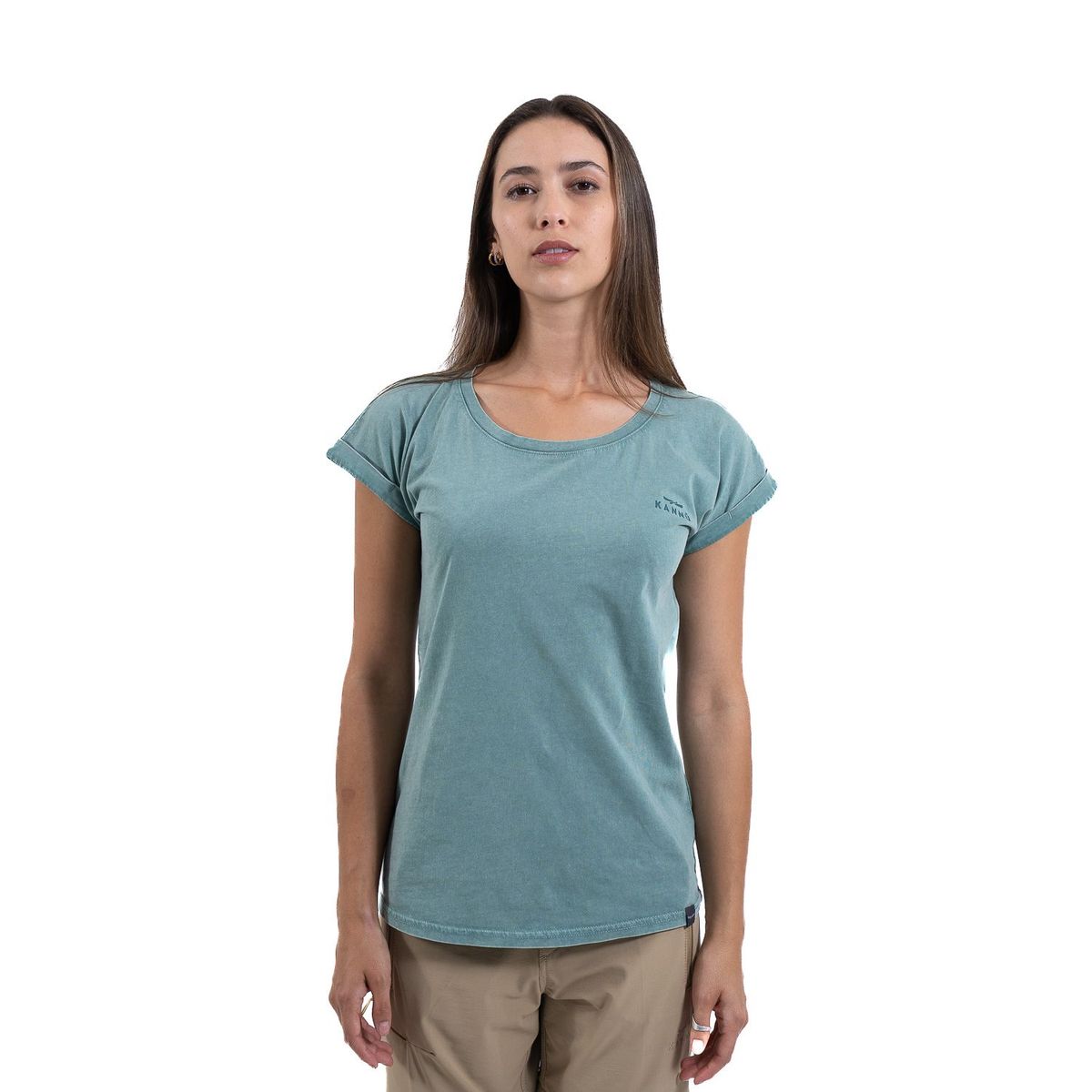 KANNU - Polera Manga Corta Mujer Mini Logo