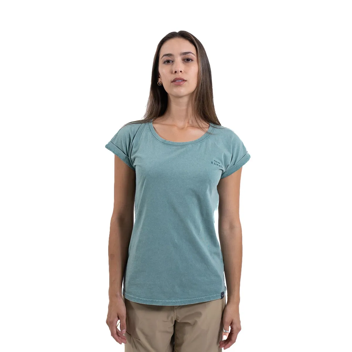 KANNU - Polera Manga Corta Mujer Mini Logo
